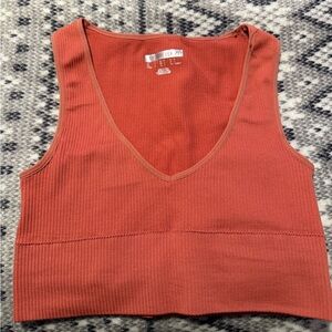 Forever 21 Terracotta Ribbed Tank Top
